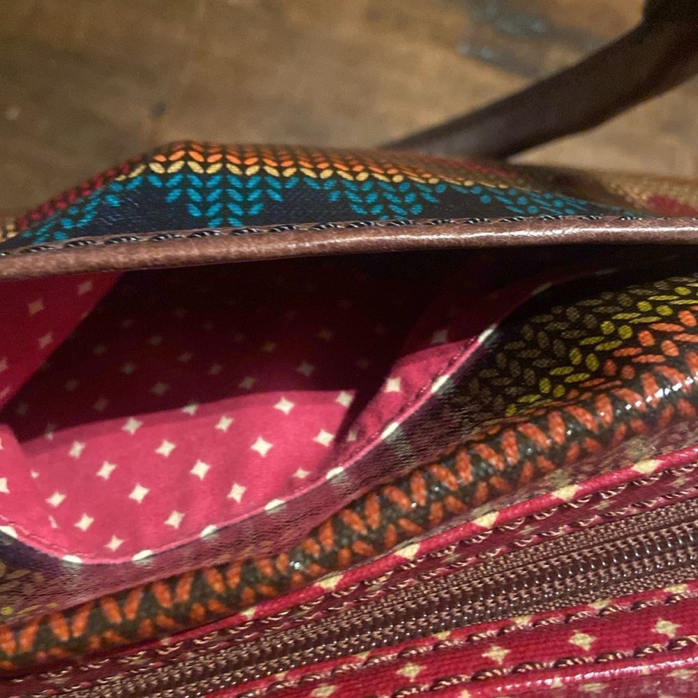 Colorful Patterned Women's Key-per Fossil bag purse - Picture 5 of 15